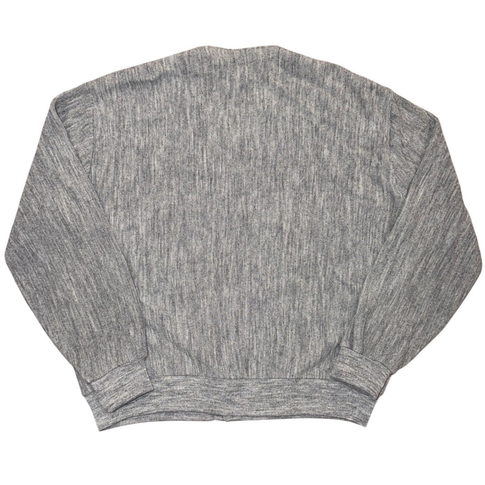 Vintage Izod Lacoste Mens XL Gray Cardigan Sweater Orlon Acrylic Made in USA - Picture 4 of 10